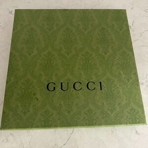 Gucci Green Damask Embossed Cardboard Empty Box Only L 10" x W‎ 10" x H 2"
